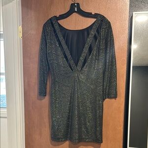 BCBGeneration low back, fun sparkly Holiday cocktail dress